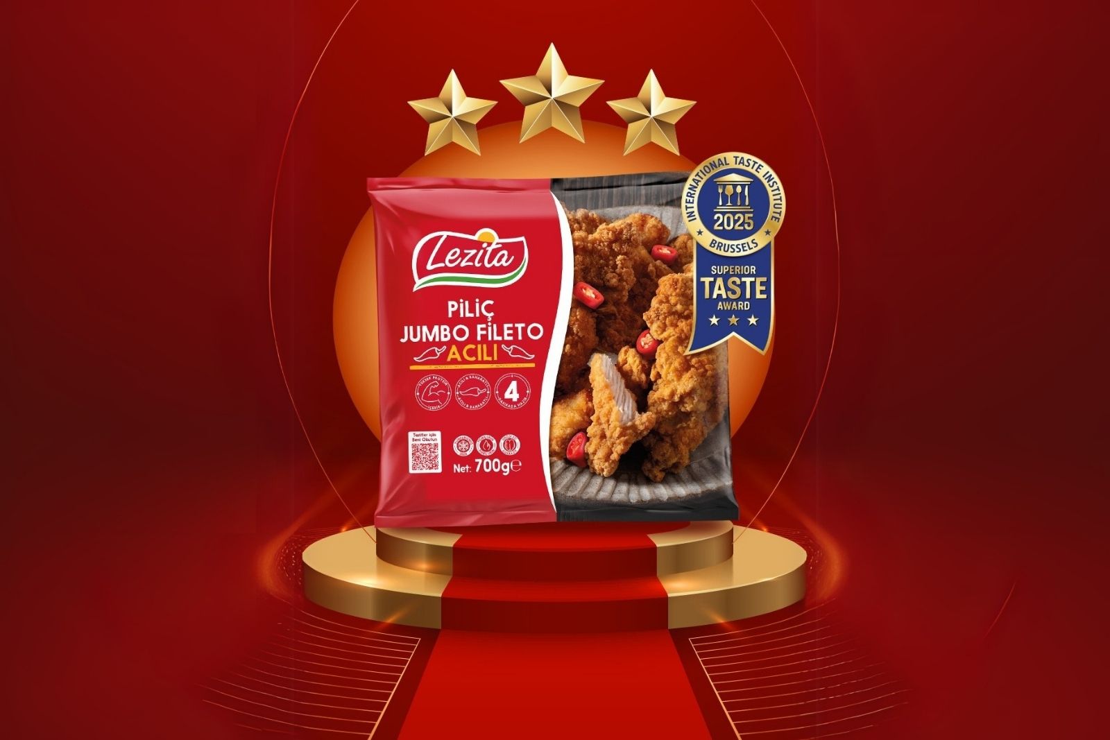 Lezita’nın Acılı Jumbo Fileto ürününe Superior Taste Award’dan 'Lezzet Ödülü'